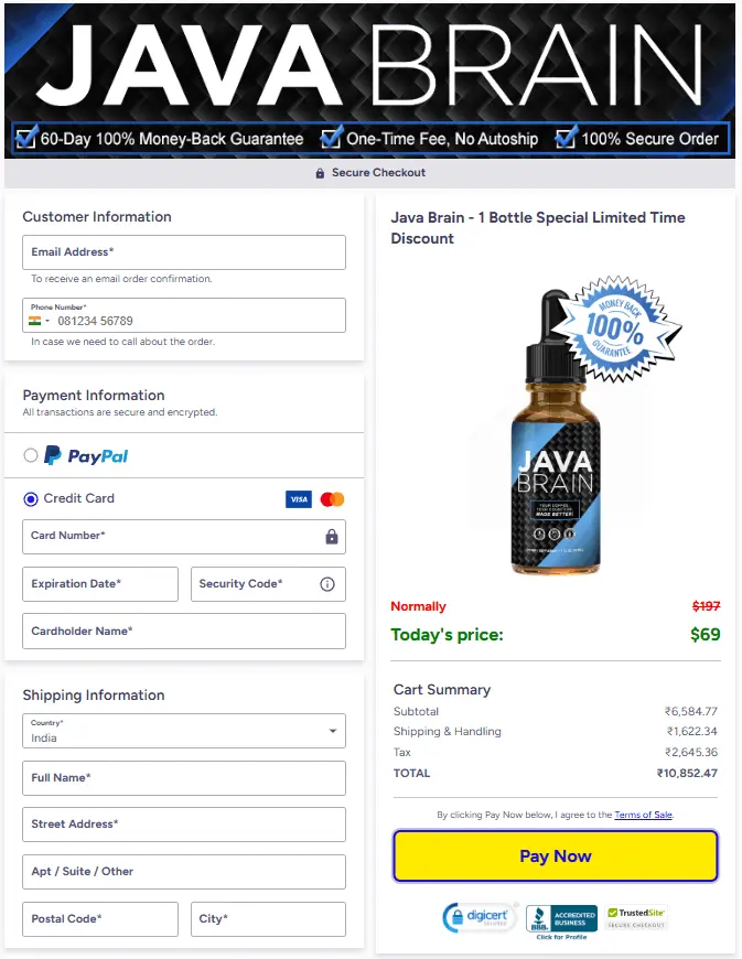 Java Brain-Secure-Checkout